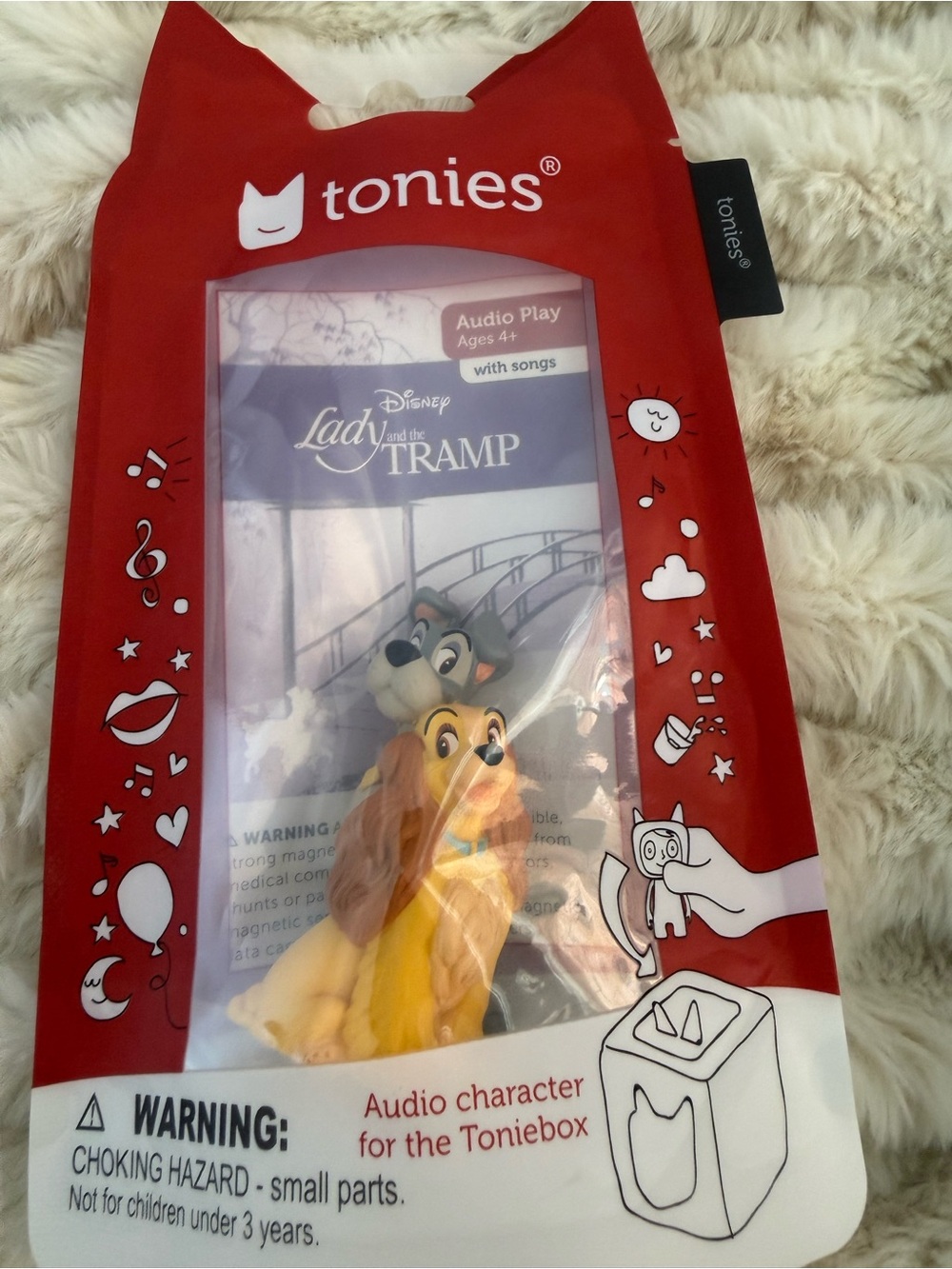 Toniebox Audio Character - Lady from Disney’s Lady and the Tramp (Yellow/Brown)